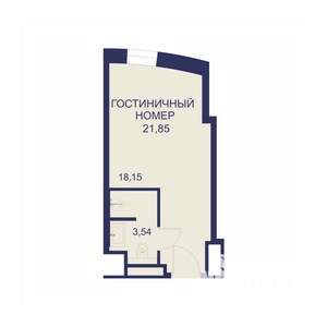 1-к квартира, вторичка, 22м2, 15/23 этаж