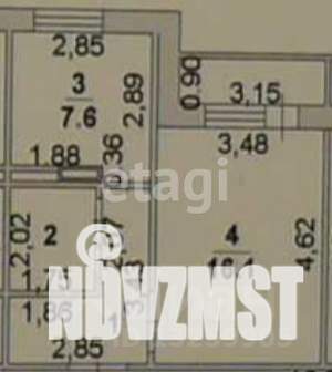 1-к квартира, вторичка, 33м2, 6/10 этаж
