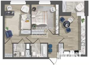 2-к квартира, вторичка, 66м2, 5/17 этаж