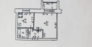 1-к квартира, вторичка, 35м2, 2/5 этаж