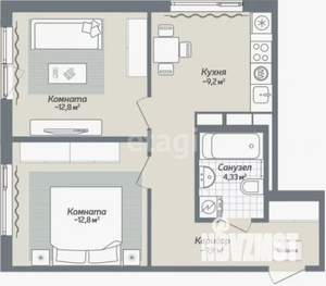 2-к квартира, вторичка, 42м2, 3/5 этаж