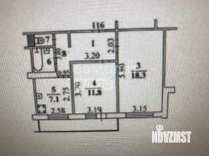 2-к квартира, вторичка, 52м2, 8/9 этаж