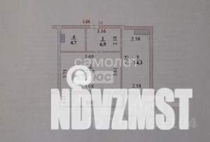 1-к квартира, вторичка, 47м2, 5/19 этаж
