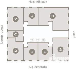3-к квартира, вторичка, 126м2, 2/25 этаж