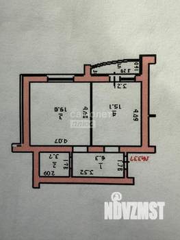 2-к квартира, вторичка, 44м2, 8/18 этаж