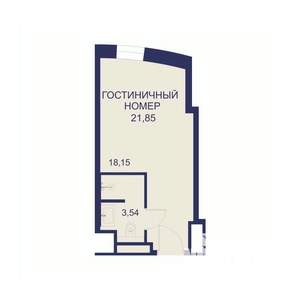 1-к квартира, вторичка, 22м2, 14/23 этаж