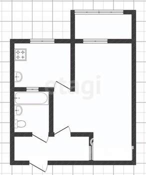 1-к квартира, вторичка, 31м2, 5/5 этаж