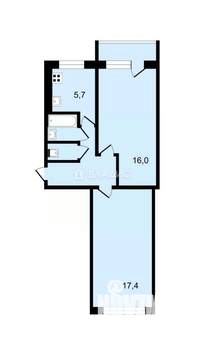 2-к квартира, вторичка, 48м2, 4/5 этаж