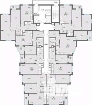 2-к квартира, строящийся дом, 69м2, 9/25 этаж