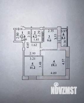 2-к квартира, вторичка, 55м2, 13/17 этаж