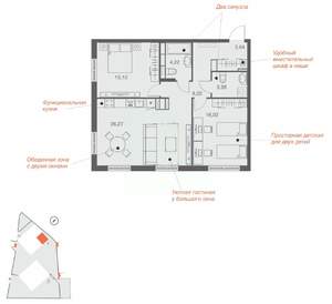 2-к квартира, вторичка, 77м2, 2/25 этаж