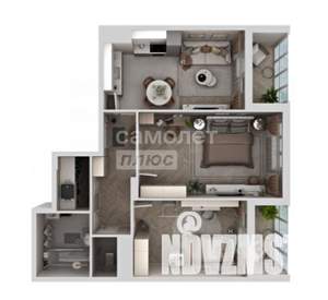 2-к квартира, вторичка, 72м2, 7/21 этаж