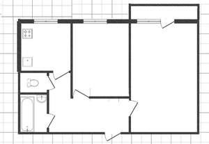 2-к квартира, вторичка, 45м2, 2/5 этаж