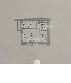 1-к квартира, вторичка, 37м2, 13/16 этаж