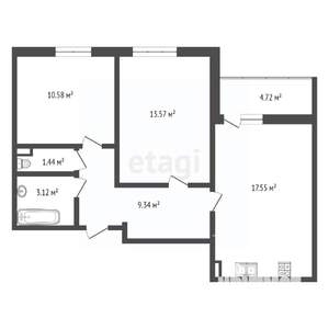 2-к квартира, вторичка, 60м2, 12/23 этаж