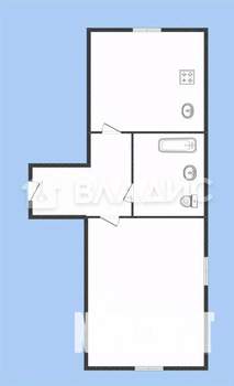 1-к квартира, вторичка, 33м2, 1/5 этаж