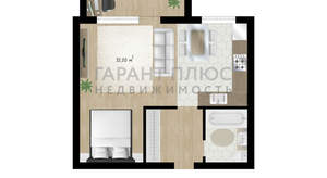 1-к квартира, вторичка, 44м2, 2/17 этаж