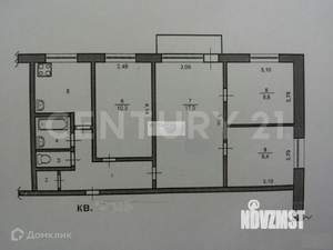 4-к квартира, вторичка, 61м2, 2/5 этаж