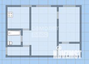 2-к квартира, вторичка, 44м2, 1/5 этаж