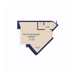 1-к квартира, вторичка, 21м2, 14/23 этаж