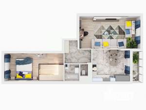 2-к квартира, строящийся дом, 75м2, 7/19 этаж