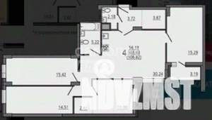 5-к квартира, вторичка, 106м2, 10/25 этаж