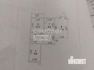 3-к квартира, вторичка, 64м2, 5/9 этаж