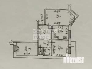 3-к квартира, вторичка, 63м2, 4/9 этаж