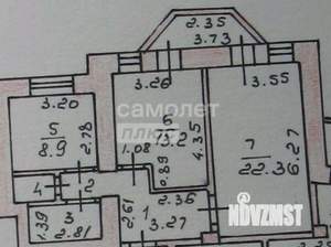 2-к квартира, вторичка, 58м2, 7/14 этаж