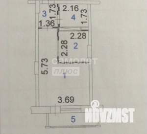 1-к квартира, вторичка, 29м2, 8/19 этаж