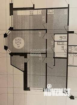 3-к квартира, вторичка, 79м2, 7/17 этаж