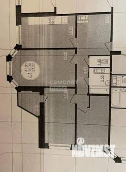 3-к квартира, вторичка, 79м2, 7/17 этаж