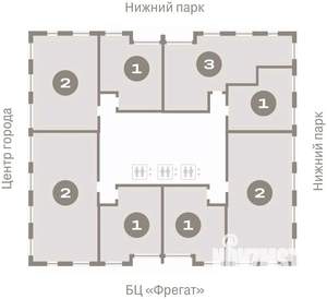 2-к квартира, вторичка, 67м2, 19/25 этаж