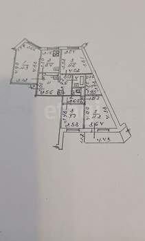 4-к квартира, вторичка, 78м2, 1/9 этаж