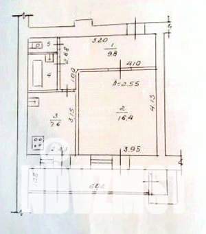 1-к квартира, вторичка, 41м2, 13/14 этаж