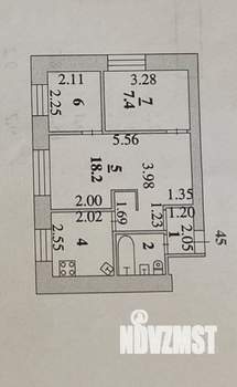 2-к квартира, вторичка, 41м2, 2/5 этаж