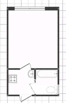 1-к квартира, вторичка, 17м2, 5/5 этаж