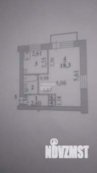1-к квартира, вторичка, 31м2, 3/5 этаж