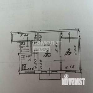 2-к квартира, вторичка, 44м2, 2/5 этаж