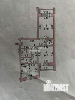 2-к квартира, вторичка, 74м2, 10/17 этаж