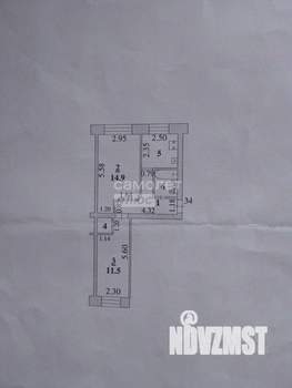 2-к квартира, вторичка, 43м2, 4/5 этаж