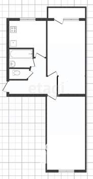 2-к квартира, вторичка, 44м2, 5/5 этаж