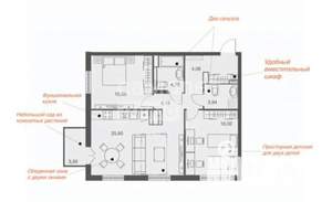 2-к квартира, вторичка, 81м2, 6/22 этаж