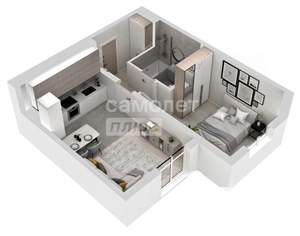 2-к квартира, вторичка, 39м2, 4/17 этаж