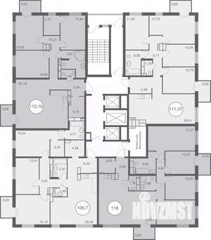 3-к квартира, вторичка, 109м2, 24/25 этаж