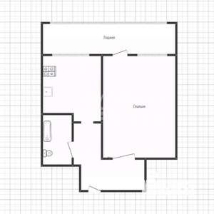 1-к квартира, вторичка, 33м2, 9/9 этаж