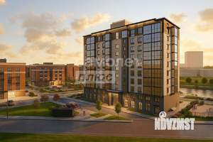 1-к квартира, строящийся дом, 34м2, 2/10 этаж
