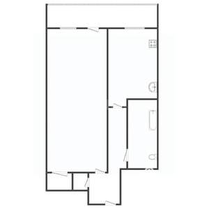 1-к квартира, вторичка, 32м2, 8/9 этаж