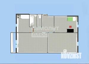 3-к квартира, вторичка, 61м2, 3/5 этаж