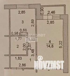 1-к квартира, вторичка, 32м2, 2/10 этаж
